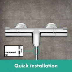 Hansgrohe Ecostat 1001 CL Thermostatic Exposed Bath Shower Mixer - 13201000 -Contemporary Taps Sales Store 13201000 D3 460