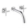 Grohe Atrio Wall Mounted 3 Hole Basin Mixer - Chrome - 20164003 2 Grohe Atrio Wall Mounted 3 Hole Basin Mixer - Chrome - 20164003 -Contemporary Taps Sales Store 20164003 P