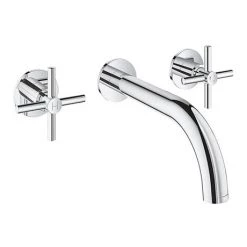 Grohe Atrio Wall Mounted 3 Hole Basin Mixer - Chrome - 20164003
