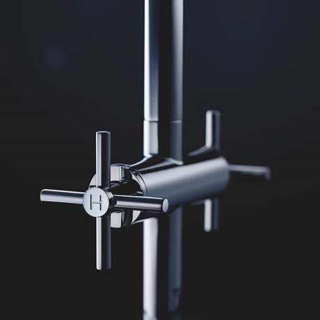 Grohe Atrio Crosshead L-Size Mono Basin Mixer with Click Clack Waste - Chrome - 21019003 5 Grohe Atrio Crosshead L-Size Mono Basin Mixer with Click Clack Waste - Chrome - 21019003 - Image 3