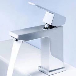 Grohe Eurocube Basin Pillar Tap - 23137000 -Contemporary Taps Sales Store 23137000 D2 460