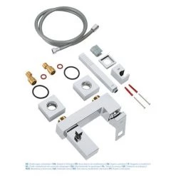 Grohe Eurocube Wall Mounted Bath Shower Mixer and Kit - 23141000 -Contemporary Taps Sales Store 23141000 D2 460