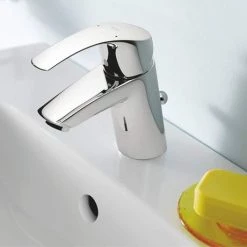 Grohe Eurosmart Mono Basin Mixer with Pop-up Waste - 23322001 -Contemporary Taps Sales Store 23322001 detail2 460
