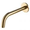 JTP Vos Brushed Brass 250mm Wall Mounted Bath/Basin Spout -Contemporary Taps Sales Store 23439BBR P