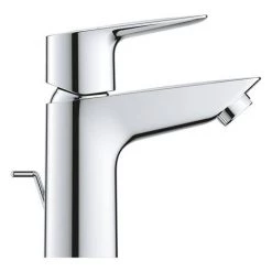 Grohe Start Edge Mono Basin Mixer with Pop-up Waste - 24315001 9 Grohe Start Edge Mono Basin Mixer with Pop-up Waste - 24315001 -Contemporary Taps Sales Store 24315001 D3 460