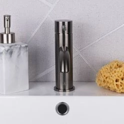 JTP Vos Brushed Black Single Lever Basin Mixer -Contemporary Taps Sales Store 27008ABBL D2 460