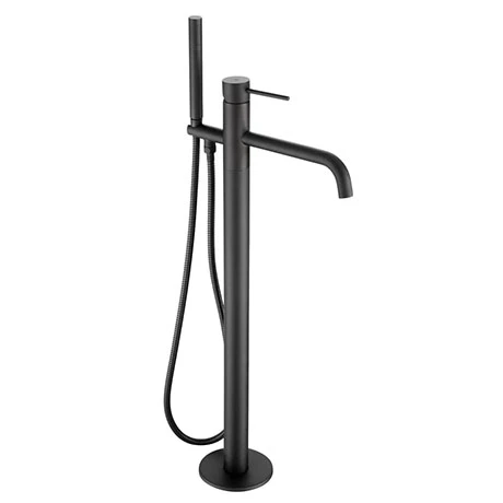 JTP Vos Matt Black Freestanding Bath Shower Mixer 3 JTP Vos Matt Black Freestanding Bath Shower Mixer