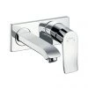 Hansgrohe Metris Wall Mounted Single Lever Basin Mixer with Waste (Short Spout) - 31085000 -Contemporary Taps Sales Store 31085000 P