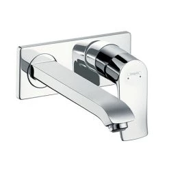 Hansgrohe Metris Wall Mounted Single Lever Basin Mixer with Waste (Long Spout) - 31086000