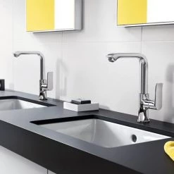 Hansgrohe Metris Single Lever Basin Mixer 230 with Swivel Spout and Pop-up Waste - 31087000 -Contemporary Taps Sales Store 31087000 D2 460