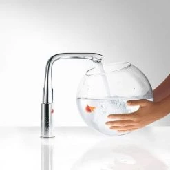 Hansgrohe Metris Single Lever Basin Mixer 230 with Swivel Spout and Pop-up Waste - 31087000 -Contemporary Taps Sales Store 31087000 D3 460