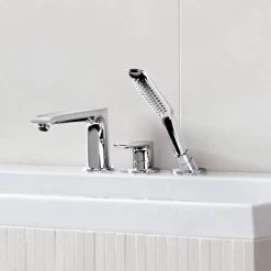 Hansgrohe Metris 3-Hole Deck Mounted Single Lever Bath Mixer - 31190000 7 Hansgrohe Metris 3-Hole Deck Mounted Single Lever Bath Mixer - 31190000 -Contemporary Taps Sales Store 31190000 D2 460