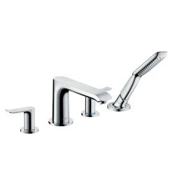 Hansgrohe Metris 4-hole Deck Mounted Bath Mixer - 31442000