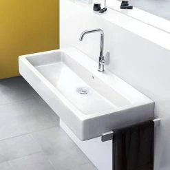 Hansgrohe Focus Single Lever Basin Mixer 240 with Swivel Spout and Pop-up Waste - 31609000 7 Hansgrohe Focus Single Lever Basin Mixer 240 with Swivel Spout and Pop-up Waste - 31609000 -Contemporary Taps Sales Store 31609000 D2 460