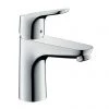 Hansgrohe Focus Single Lever Basin Mixer 100 with 2 Flow Rates and Pop-up Waste - 31657000 -Contemporary Taps Sales Store 31657000 P