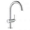 Grohe Atrio Single Lever L-Size Mono Basin Mixer with Click Clack Waste - Chrome - 32042003 -Contemporary Taps Sales Store 32042003 P