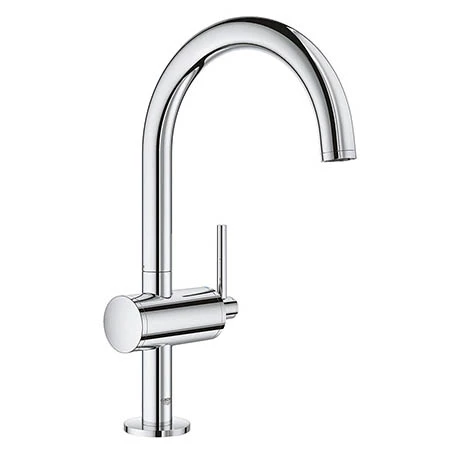 Grohe Atrio Single Lever L-Size Mono Basin Mixer with Click Clack Waste - Chrome - 32042003 3 Grohe Atrio Single Lever L-Size Mono Basin Mixer with Click Clack Waste - Chrome - 32042003