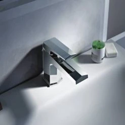 Venice Modern Geometric Basin Mixer Tap + Waste 11 Venice Modern Geometric Basin Mixer Tap + Waste -Contemporary Taps Sales Store 3251 CR NEW DETAIL3 460