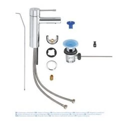 Grohe Essence S-Size Mono Basin Mixer with Pop-up Waste - 32898001 11 Grohe Essence S-Size Mono Basin Mixer with Pop-up Waste - 32898001 -Contemporary Taps Sales Store 32898001 D3 460