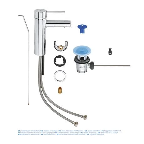 Grohe Essence S-Size Mono Basin Mixer with Pop-up Waste - 32898001 6 Grohe Essence S-Size Mono Basin Mixer with Pop-up Waste - 32898001 - Image 4