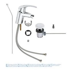 Grohe Eurosmart 1/2" S-Size Bidet Mixer with Pop-up Waste - 32929002 8 Grohe Eurosmart 1/2" S-Size Bidet Mixer with Pop-up Waste - 32929002 -Contemporary Taps Sales Store 32929002 D2 460