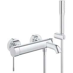 Grohe Essence Wall Mounted Bath Shower Mixer and Kit - 33628001