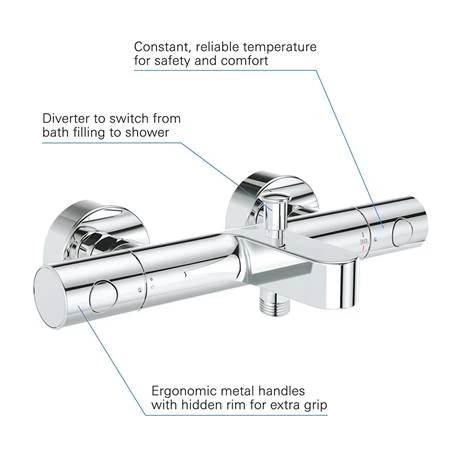 Grohe Precision Get Thermostatic Bath Mixer 1/2" - 34774000 4 Grohe Precision Get Thermostatic Bath Mixer 1/2" - 34774000 - Image 2