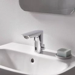 Grohe Bau Cosmopolitan E Infra-Red Electronic Basin Mixer - 36451000 -Contemporary Taps Sales Store 36451000 D4 460