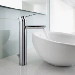 Roca Targa Chrome Extended Basin Mixer Tap with Pop-up Waste - 5A3460C00 7 Roca Targa Chrome Extended Basin Mixer Tap with Pop-up Waste - 5A3460C00 -Contemporary Taps Sales Store 5A3460C00 D2 460