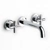 Roca Loft Chrome Wall Mounted 3 Hole Basin Mixer - 5A4743C00 2 Roca Loft Chrome Wall Mounted 3 Hole Basin Mixer - 5A4743C00 -Contemporary Taps Sales Store 5A4743C00 P