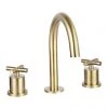 JTP Solex Brushed Brass 3 Hole Deck Mounted Basin Mixer -Contemporary Taps Sales Store 66193BBR P