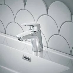 Hansgrohe Logis Single Lever Basin Mixer 70 with Push-open Waste - 71077000 -Contemporary Taps Sales Store 71077000.ai2 460