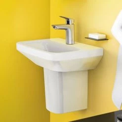 Hansgrohe Logis Single Lever Basin Mixer 100 with Metal Pop-up Waste - 71171000 -Contemporary Taps Sales Store 71100000 D4 460 1