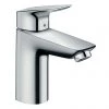 Hansgrohe Logis Single Lever Basin Mixer 100 LowFlow with Pop-up Waste - 71104000 1 Hansgrohe Logis Single Lever Basin Mixer 100 LowFlow with Pop-up Waste - 71104000 -Contemporary Taps Sales Store 71104000 P