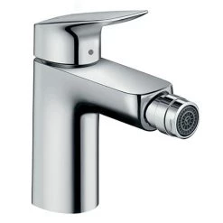 Hansgrohe Logis Single Lever Bidet Mixer 100 with Pop-up Waste - 71200000