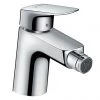 Hansgrohe Logis Single Lever Bidet Mixer 70 with Metal Pop-up Waste - 71203000