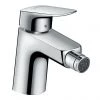 Hansgrohe Logis Single Lever Bidet Mixer 70 with Pop-up Waste - 71204000 -Contemporary Taps Sales Store 71204000 P