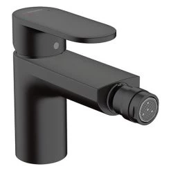 Hansgrohe Vernis Blend Single Lever Bidet Mixer with Pop-up Waste - Matt Black - 71210670