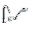 Hansgrohe Logis 3-Hole Deck Mounted Single Lever Bath Mixer - 71310000 -Contemporary Taps Sales Store 71310000 P