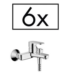 Hansgrohe Pack of 6 Vernis Blend Exposed Single Lever Bath Shower Mixer - 71447000
