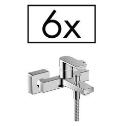 Hansgrohe Pack of 6 Vernis Shape Exposed Single Lever Bath Shower Mixer - 71457000
