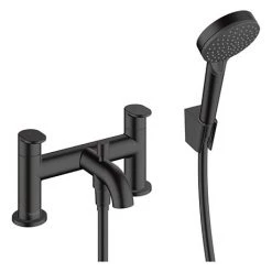 Hansgrohe Vernis Blend Bath Shower Mixer with Kit - Matt Black - 71461670