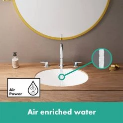 Hansgrohe Vernis Blend 3-Hole Basin Mixer 100 with Pop-up Waste - Chrome - 71553000 -Contemporary Taps Sales Store 71553000 ai3 460