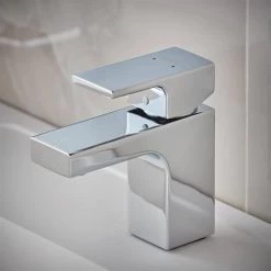 Hansgrohe Vernis Shape Single Lever Basin Mixer 70 without Waste - Chrome - 71567000 -Contemporary Taps Sales Store 71567000.ai2 460