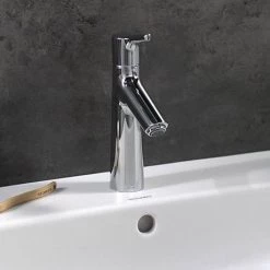 Hansgrohe Talis S Single Lever Basin Mixer 100 without Waste - 72021000 -Contemporary Taps Sales Store 72020000 D2 460 1
