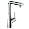 Hansgrohe Talis S Single Lever Basin Mixer 210 with Swivel Spout and Pop-up Waste - 72105000