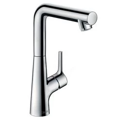 Hansgrohe Talis S Single Lever Basin Mixer 210 with Swivel Spout and Pop-up Waste - 72105000