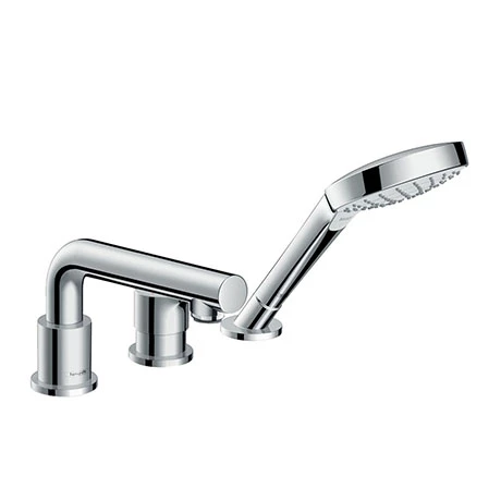 Hansgrohe Talis S 3-Hole Deck Mounted Single Lever Bath Mixer - 72417000 3 Hansgrohe Talis S 3-Hole Deck Mounted Single Lever Bath Mixer - 72417000