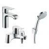 Hansgrohe Metris 110 Basin Mixer + Bath Shower Mixer Tap Package -Contemporary Taps Sales Store 88100778 P