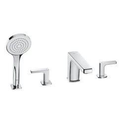 Roca Escuadra 4-Hole Bath Shower Mixer with Kit - A5A0901C00